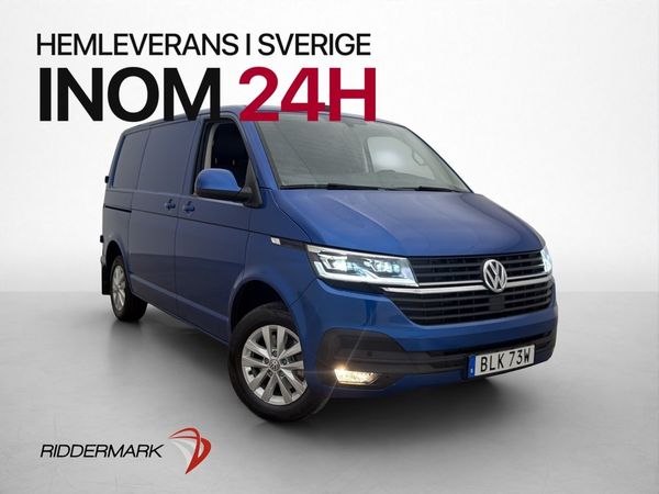 Volkswagen Transporter 150hk D-Värm Skinn B-Kam CARPLAY Moms - 2022
