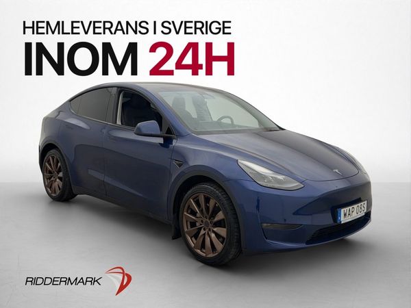 Tesla Model Y Long Range AWD 514hk Pano Värmepump Drag - 2023