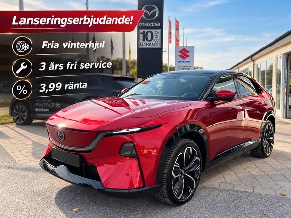 Mazda CX-6e EV 258 hk, 78 kWh, Takumi, svart interiör, 21" fälgar - 2026