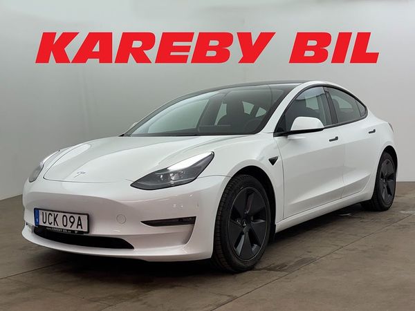 Tesla Model 3 Long Range AWD 498hk Panorama Kamera Skinn - 2023