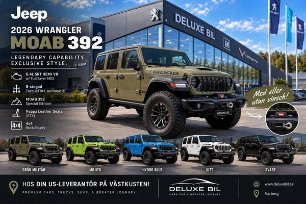 Jeep Wrangler 392 6.4L HEMI V8 492HK MOAB EDITION ** SNART HEMMA ** - 2026