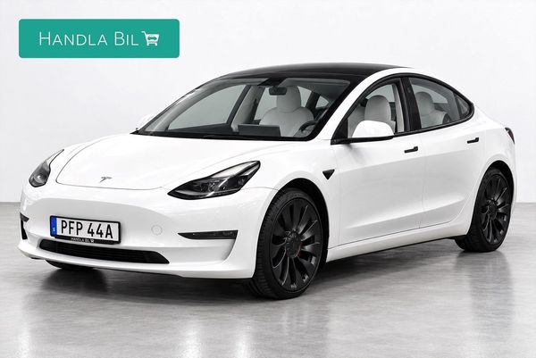 Tesla Model 3 Performance Autopilot Värmepump Pano AWD 534hk - 2022