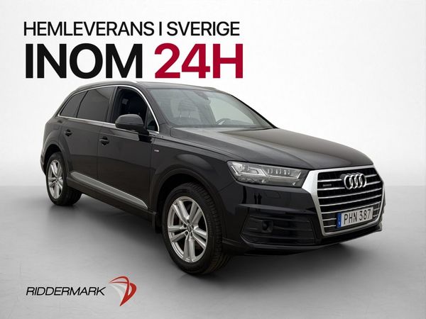 Audi Q7 TDI Q 272hk S-Line 7-Sits Pano Bose Cockpit Matrix - 2017