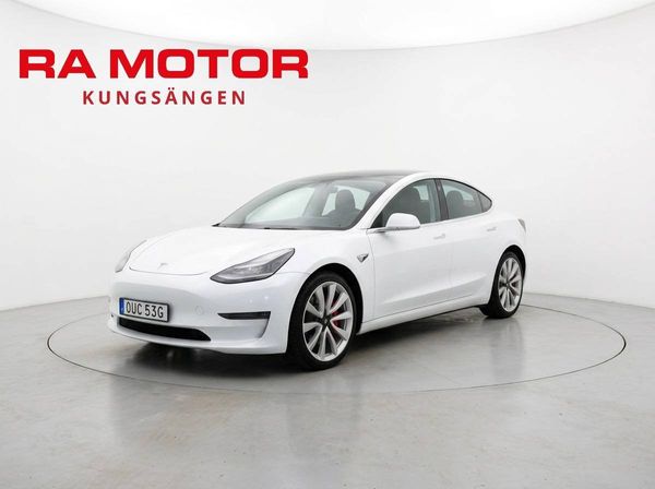 Tesla Model 3 Performance 513hk AWD | Pano | Skinn | Kamera | AP - 2019