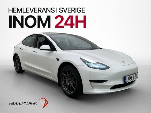 Tesla Model 3 Standard Range Plus Kamera Värmpump Svensksåld - 2021