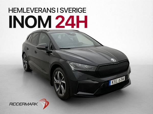 Skoda Enyaq 80x AWD Drag Värmare Kamera Navi Halvskinn MOMS - 2023