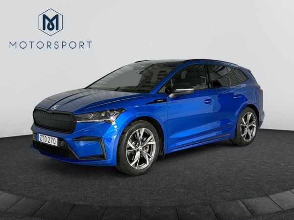 Skoda Enyaq iV 80x Sportline Dragkrok Adaptiv-fart Värmepump Kamera - 2023