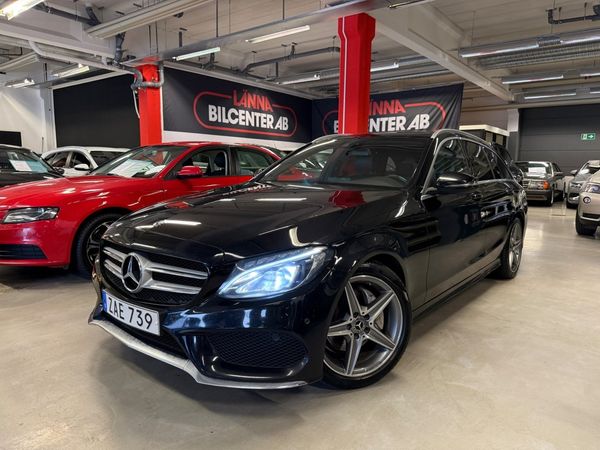 Mercedes C220 d 9G-Tronic AMG Line 2 ägare Drag Panorama PDC Euro 6 SoV - 2018