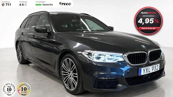 BMW 520 d xDrive Touring M-sport 190hk Panorama/Värmare/Drag/360 - 2019