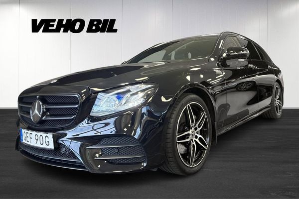Mercedes E220 T d 4MATIC, AMG, Drag, Värmare, Pano, Minnes, Luft - 2019