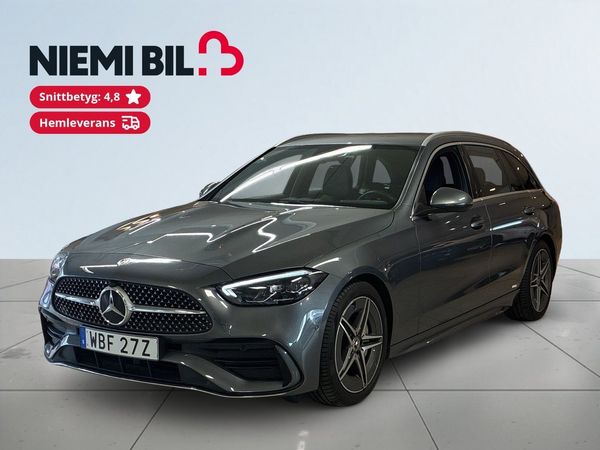 Mercedes C200 T AMG Line MOMS Dragkrok Bkamera Burmester-ljud S&V - 2024