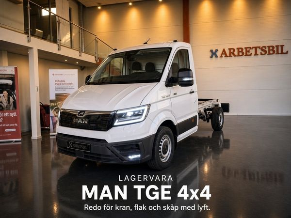 MAN TGE 3.180 4X4/180 HK/ Chassi /Lager vara - 2026