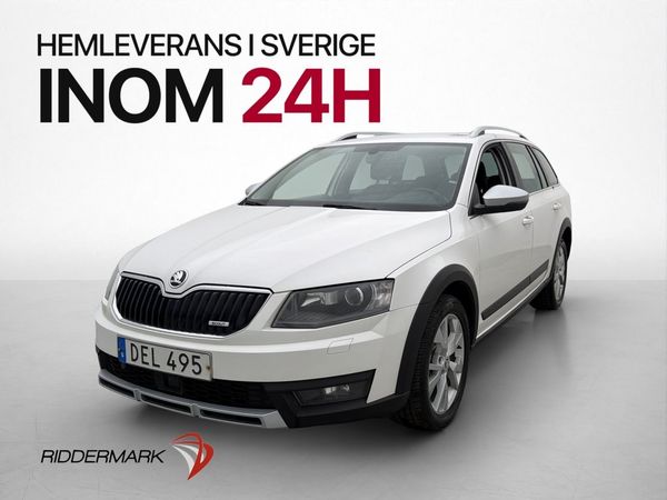 Skoda Octavia Scout 2.0 TDI 4x4 Fjärr-Värm Drag P-Sensorer - 2016