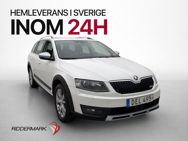 Skoda Octavia Scout 2.0 TDI 4x4 Fjärr-Värm Drag P-Sensorer - 2016