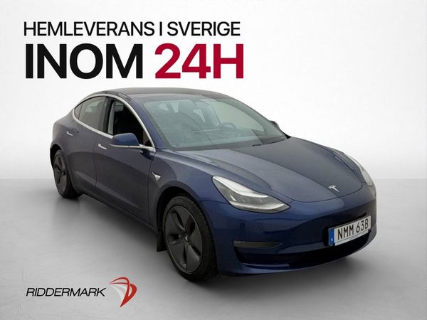 Tesla Model 3 Long Range AWD Autopilot Pano Skinn 440hk - 2019