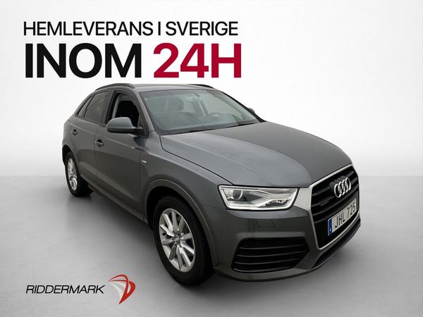 Audi Q3 2.0 TDI Quattro 184hk S-Line P-Sensorer Halvskinn BT - 2015