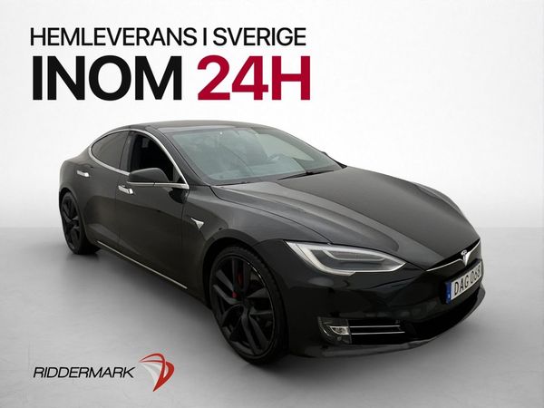 Tesla Model S P100D 761hk Ludicrous AWD Pano AP Kamera Skinn - 2018