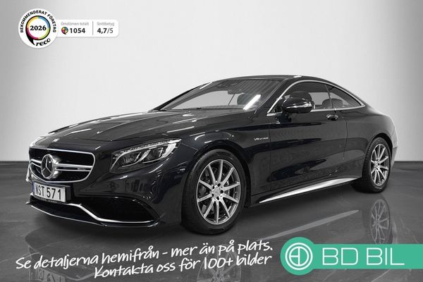 Mercedes S63 AMG 63 4Matic 585HK Coupé Pano Sv-såld Se spec - 2015