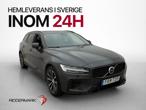 Volvo V60 T8 456hk AWD Plus Dark Pano MOMS H/K 360° Drag - 2024