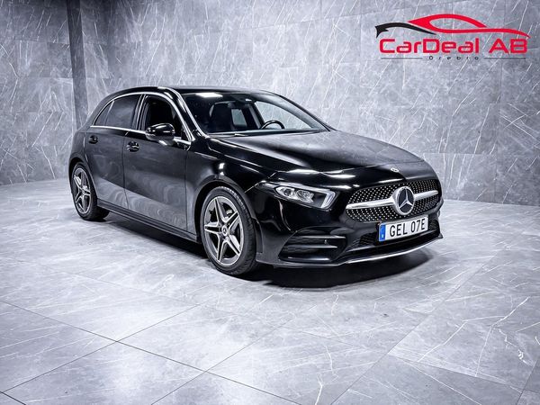 Mercedes A180 AMG Line 136hk 7G-DCT Värmare Kamera Delläder Paddlar - 2021