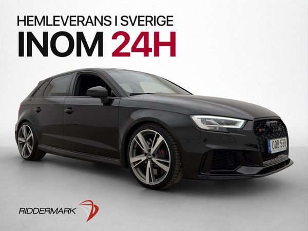 Audi RS3 Sportback Quattro 400hk B&O Skinn Cockpit CarPlay - 2019