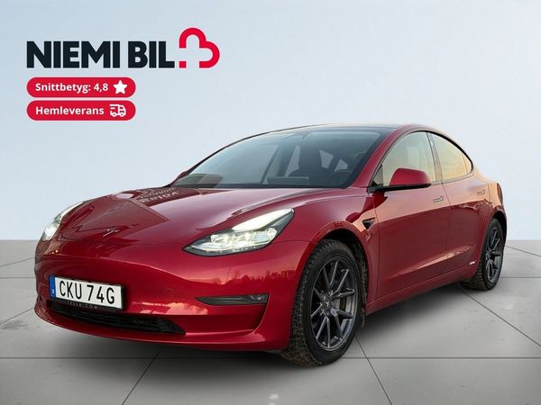 Tesla Model 3 Long Range AWD Long Range Skinn/1Ägare/SoV/Kameror - 2021