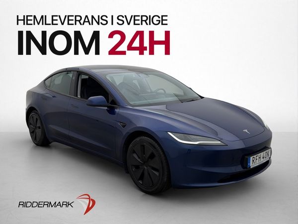 Tesla Model 3 Svensksåld MOMS Skärm-bak Panorama - 2024
