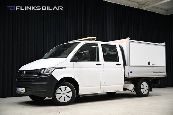 Volkswagen Transporter DSG 150HK Dubbelhytt|Kåpa|Inredd|Backkamera|Leasbar - 2021