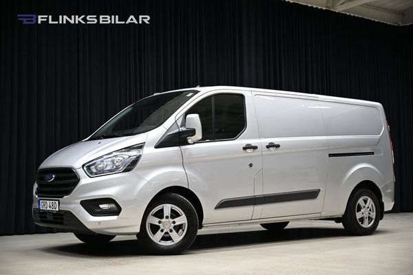Ford Transit Custom 130HK L2 Automat|Inredd|Dubbeldörr|Kambytt|Moms - 2021