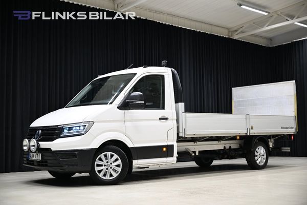 Volkswagen Crafter 4Motion 177HK Automat|Långflak|Bakgavellyft|Lågmil|Moms - 2019