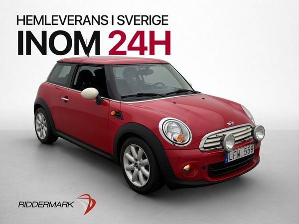 MINI One 75hk Motorvärmare ISOFIX Låg-Skatt 0.51l/mil - 2013