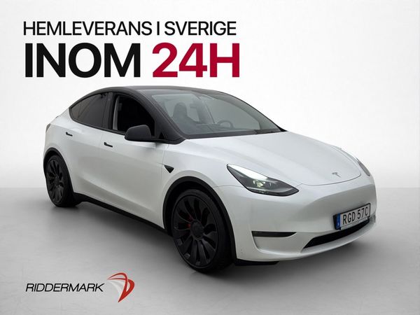 Tesla Model Y Performance AWD Värmepump Autopilot Pano MOMS - 2024