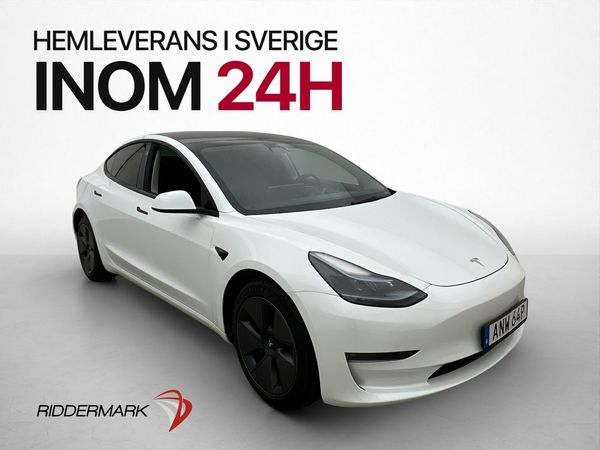 Tesla Model 3 Long Range AWD Värmepump Drag MOMS Skinn AP - 2023