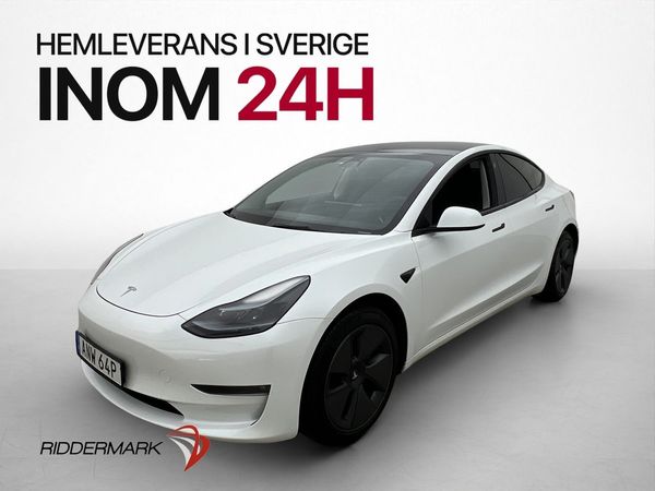 Tesla Model 3 Long Range AWD Värmepump Drag MOMS Skinn AP - 2023