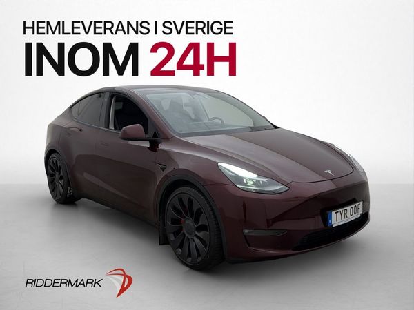 Tesla Model Y Performance AWD Pano Drag Kamera Skinn AP MOMS - 2023