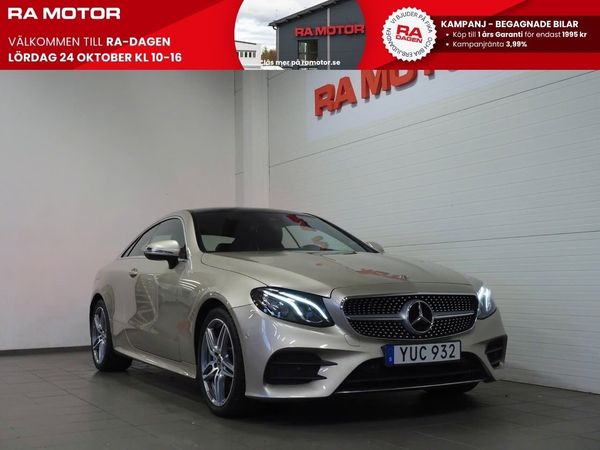 Mercedes E200 4MATIC Coupé Aut AMG Burmester Pano Widescreen Navi - 2018
