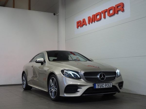 Mercedes E200 4MATIC Coupé Aut AMG Burmester Pano Widescreen Navi - 2018