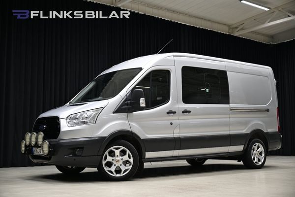 Ford Transit 350 170HK Dubbelhytt|Dubbeldörr|Uppvärmt-skåp|NyKamrem - 2019