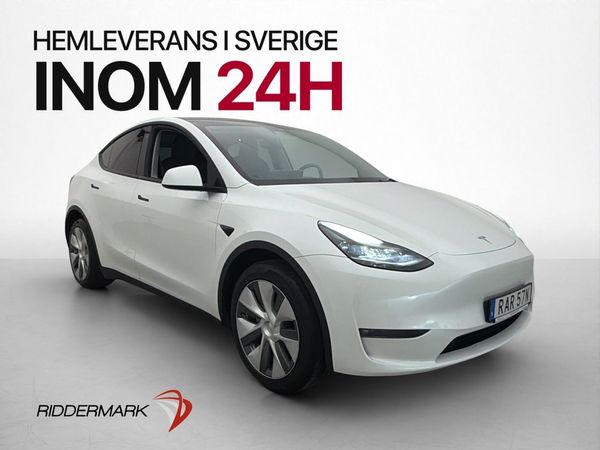 Tesla Model Y Long Range AWD Svensksåld MOMS Dragkrok - 2023