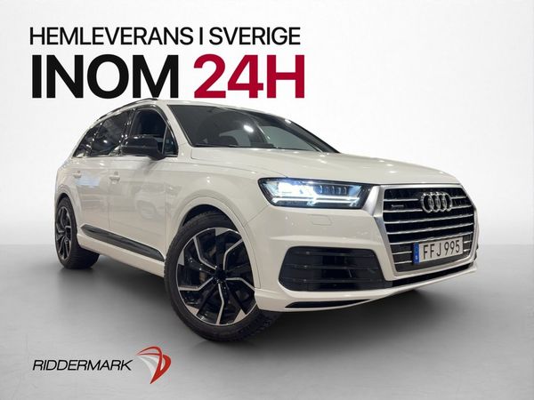 Audi Q7 3.0 TDI V6 Q S-Line 7-Sits Cockpit D-Värmare Bose - 2017