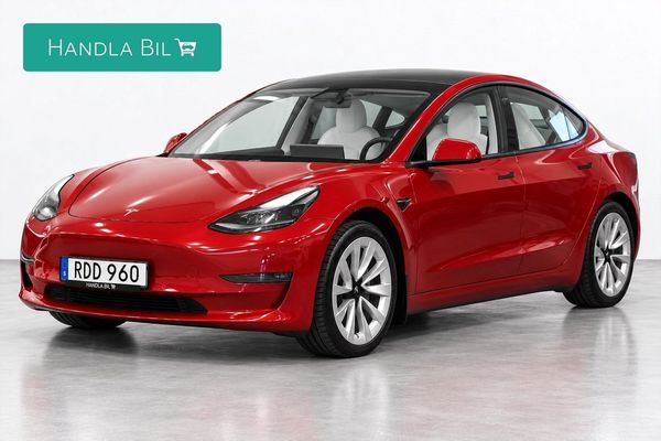 Tesla Model 3 Long Range AWD Autopilot Pano Skinn Rattv Nybes - 2021