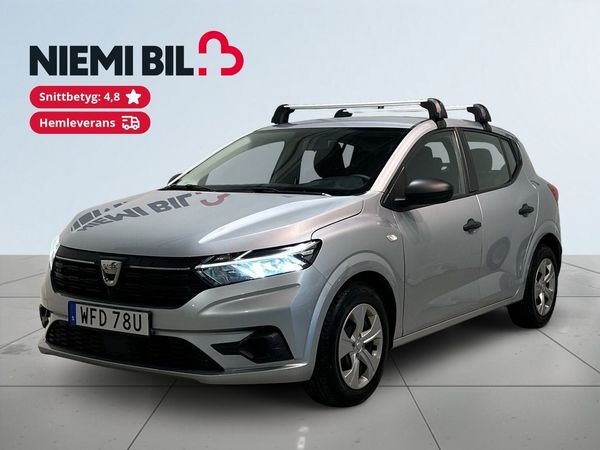Dacia Sandero 1.0 TCe Kamkedja Motorvärmare Dragkrok Farthållare SoV - 2021