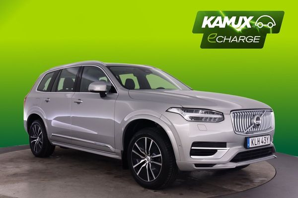 Volvo XC90 T8 AWD Plus Bright 7-Sits 360 H/K Drag Värm Skinn Navi - 2023