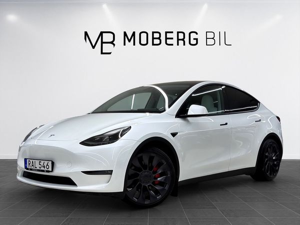 Tesla Model Y Performance 534hk Drag 21" Pano Premium MOMS - 2023