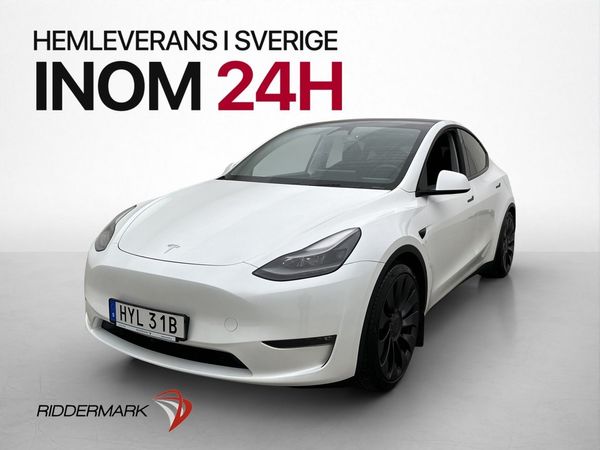 Tesla Model Y Performance AWD Drag Värmepump Autopilot MOMS - 2024