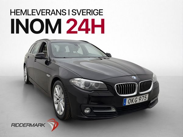 BMW 520 d Touring 190hk P-Sensorer Skinnklädel Farthållare - 2017