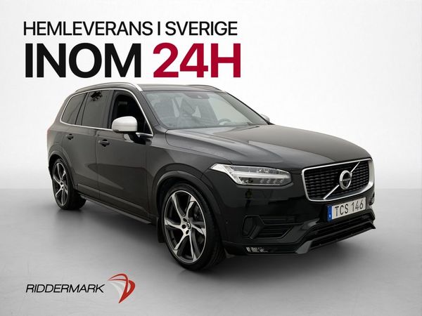 Volvo XC90 D5 AWD R-Design 7-Sits Pano Luft 360° HUD Drag - 2018
