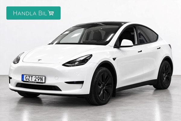 Tesla Model Y Long Range RWD Autopilot Drag Skinn Pano Värmepump Moms - 2025