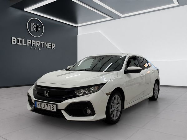 Honda Civic 5-dörrar 1.0 Elegance Euro 6/Navi/B-Kamera - 2018