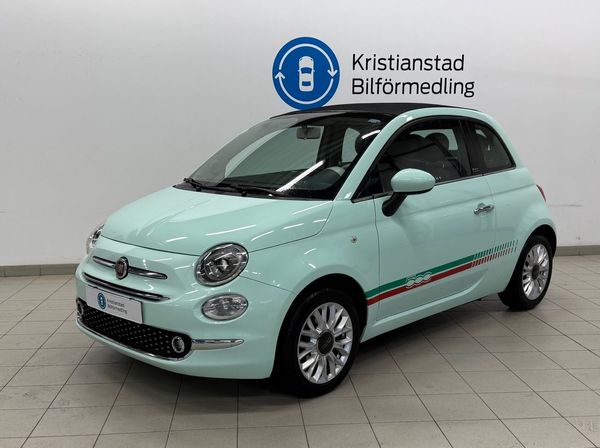 Fiat 500 C 1.2 8V Lounge Läderklädsel, Cab, Vinterhjul - 2016